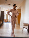 THE EXPERIENCE 2PC SWEATER SET(TAUPE)